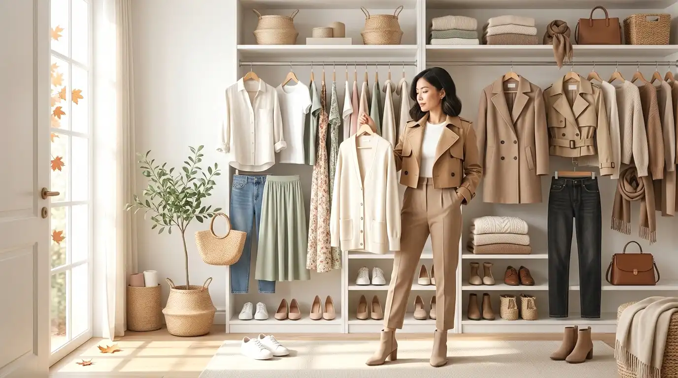 How to Transition a Petite Wardrobe From Summer to Fall (Without Losing Any Closet Space)