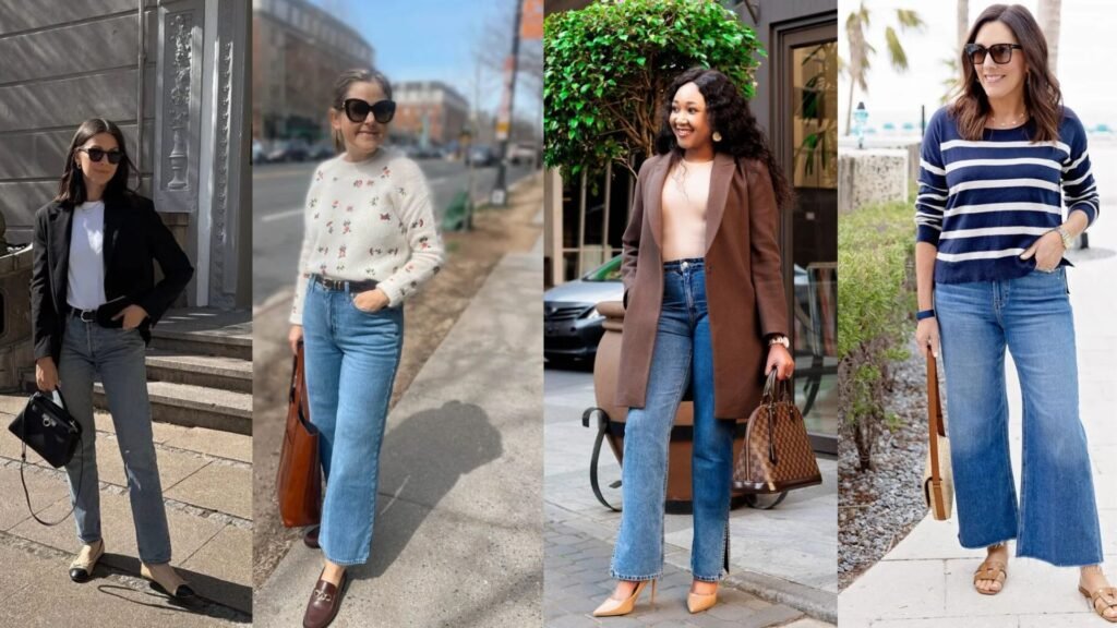 Petite High-Waisted Jeans Outfit Ideas