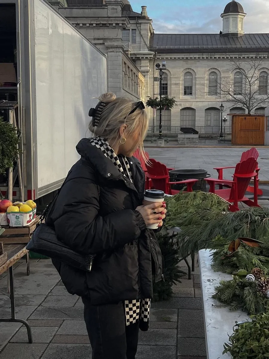 The Short Puffer Formula on a petite woman