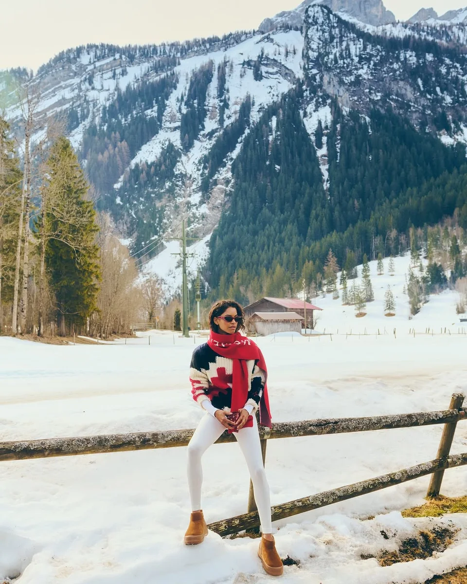The Fair Isle Ski Sweater Deserves a Comeback on a petite woman