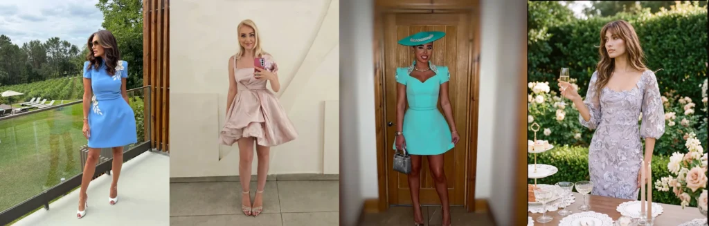 Four wedding guest dresses for petite women: 25 picks that fit collage for petite women